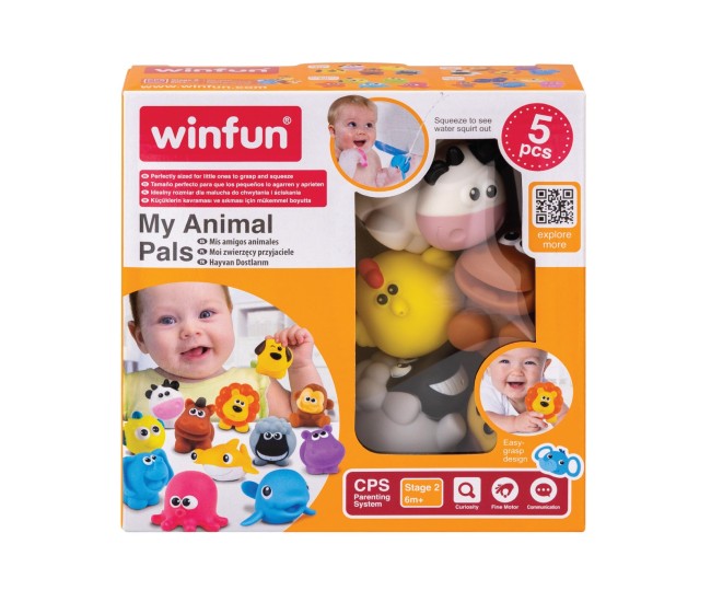 Winfun set jucarii de baie animalute de la ferma