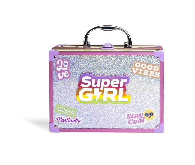Martinelia supergirl trusa de machiaj cu oglinda led Martinelia supergirl trusa de machiaj cu oglinda led