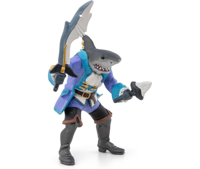 Papo figurina mutant rechin cu jacheta albastra Papo figurina mutant rechin cu jacheta albastra