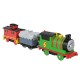 Thomas locomotiva motorizata percy brake car bruno cu 2 vagoane Thomas locomotiva motorizata percy brake car bruno cu 2 vagoane