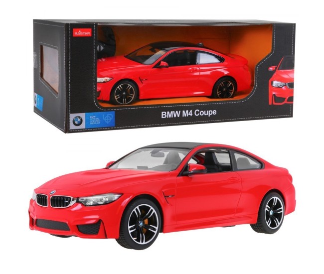 Masina cu telecomanda bmw m4 rosu cu scara 1 la 14 Masina cu telecomanda bmw m4 rosu cu scara 1 la 14