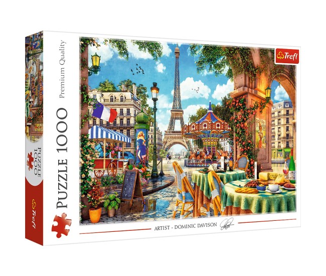 Puzzle trefl 1000 dimineata pariziana Puzzle trefl 1000 dimineata pariziana