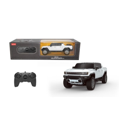 Masina cu telecomanda hummer ev alb cu scara 1 la 24