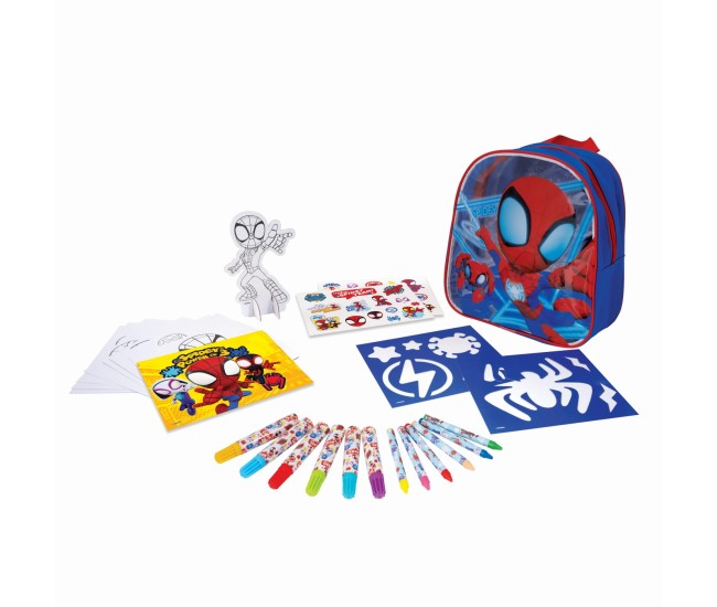 Set de desen in rucsac spidey and his amazing friends Set de desen in rucsac spidey and his amazing friends