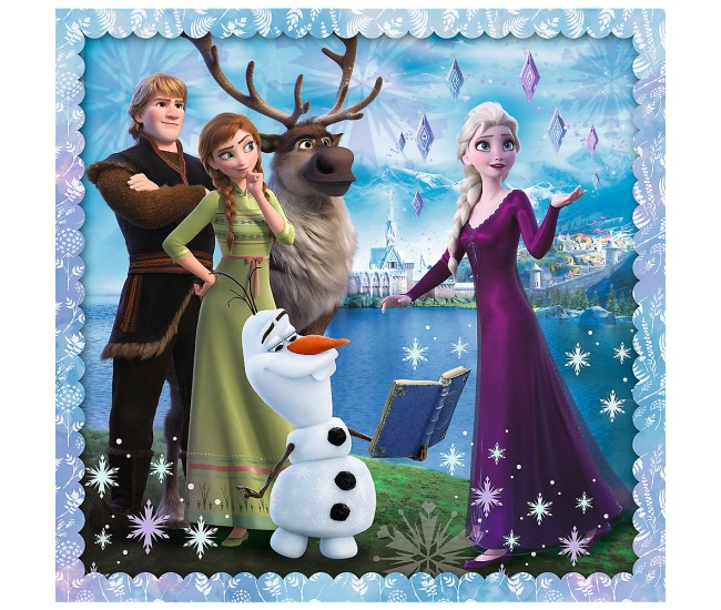 Puzzle trefl 3in1 frozen2 regatul de gheata Puzzle trefl 3in1 frozen2 regatul de gheata