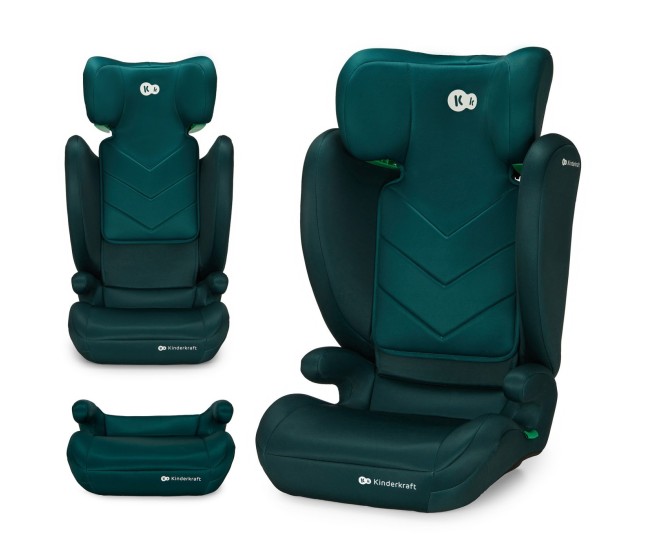 Scaun auto kinderkraft i-spark, i-size 100-150 cm, green Scaun auto kinderkraft i-spark, i-size 100-150 cm, green