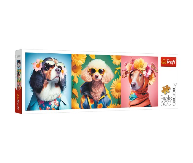 Puzzle trefl 500 panorama saptamana modei cateilor