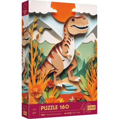 Puzzle trefl 160 paper art 3d dinozaur