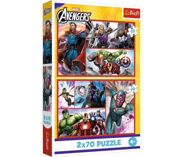 Puzzle trefl 2x70 marvel avengers misiunea super eroilor marvel avengers Puzzle trefl 2x70 marvel avengers misiunea super eroilor marvel avengers