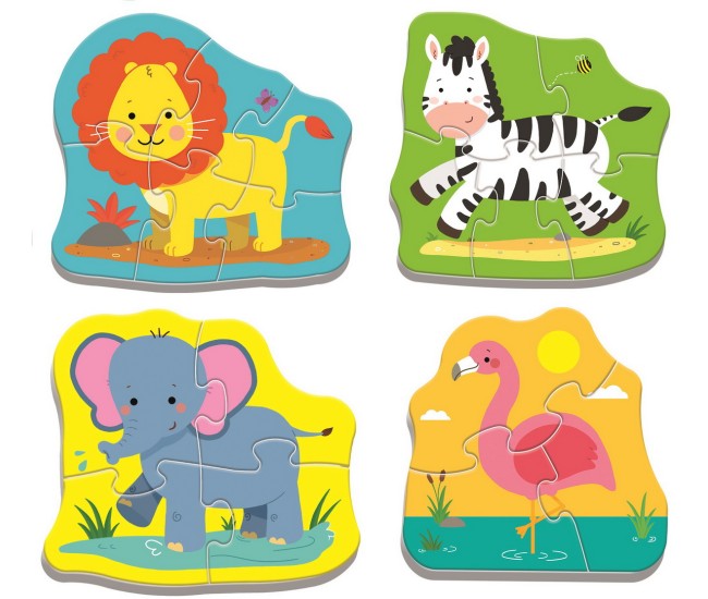 Puzzle trefl baby clasic animale safari 8 piese Puzzle trefl baby clasic animale safari 8 piese