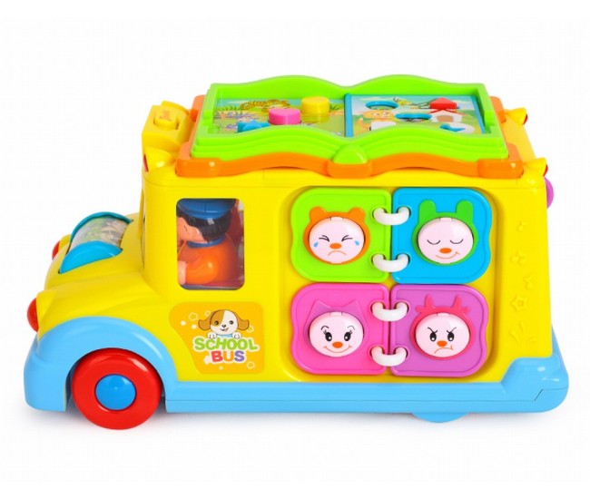 Autobuzul scolar cu sunete si lumini Autobuzul scolar cu sunete si lumini