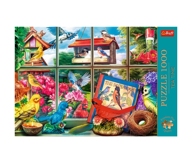Puzzle trefl 1000 premium plus tea time lumea pasarilor Puzzle trefl 1000 premium plus tea time lumea pasarilor