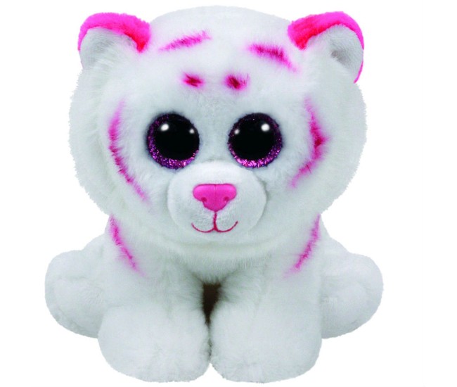 Plus ty 24cm beanie babies tabor tigru alb roz Plus ty 24cm beanie babies tabor tigru alb roz