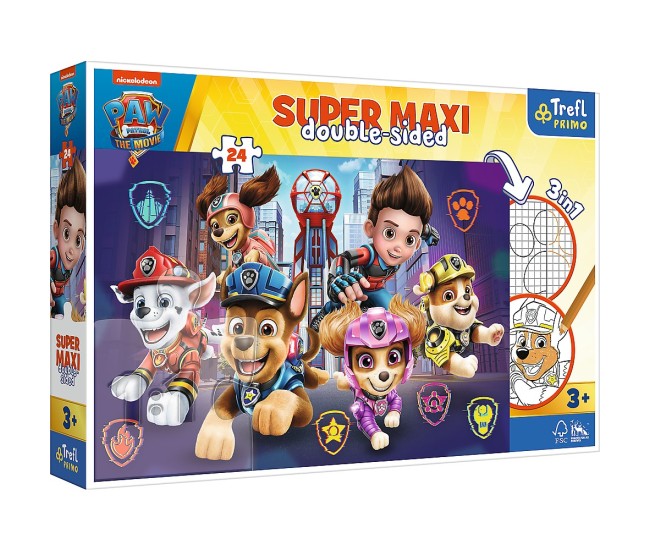 Puzzle trefl primo 24 super maxi patrula catelusilor echipa cateilor Puzzle trefl primo 24 super maxi patrula catelusilor echipa cateilor