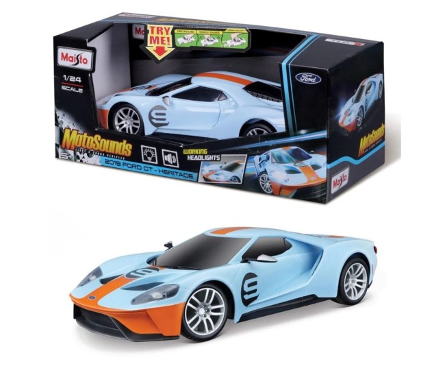 Maisto motosounds masinuta ford gt heritage 2019 cu sunete si lumini scara 1 la 24 Maisto motosounds masinuta ford gt heritage 2019 cu sunete si lumini scara 1 la 24
