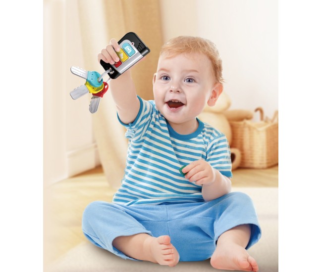 Jucarie interactiva chei auto bebe joaca-te si porneste Jucarie interactiva chei auto bebe joaca-te si porneste