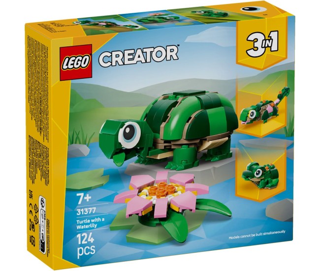 Lego creator broasca testoasa cu o floare de nufar 31377 Lego creator broasca testoasa cu o floare de nufar 31377