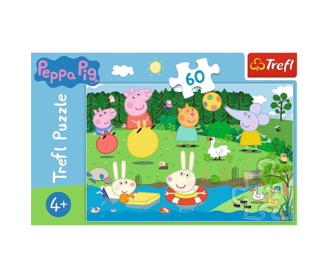 Puzzle trefl 60 peppa pig distractie in vacanta Puzzle trefl 60 peppa pig distractie in vacanta