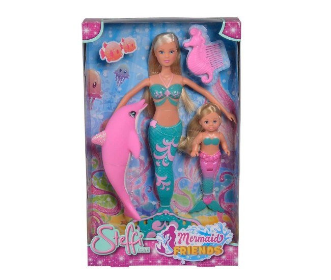 Papusi steffi si evi sirene cu delfin Papusi steffi si evi sirene cu delfin