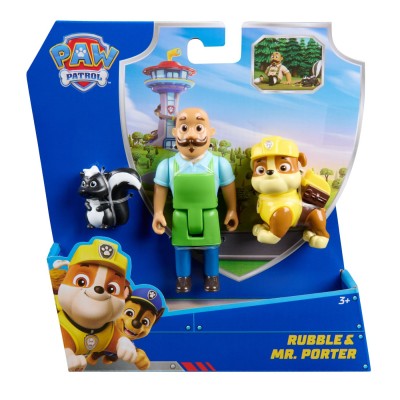 Patrula catelusilor set 3 figurine rubble si mr porter