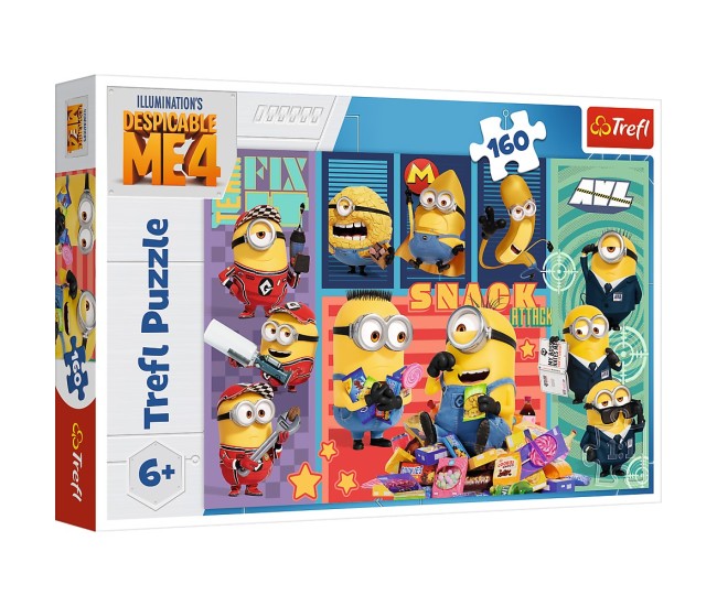 Puzzle trefl 160 despicable me 4 lumea minionilor Puzzle trefl 160 despicable me 4 lumea minionilor