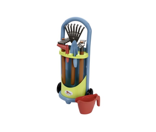 Ecoiffier carucior de gradina cu instrumente de gradinarit Ecoiffier carucior de gradina cu instrumente de gradinarit