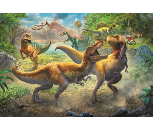 Puzzle trefl 160 tyrannosauri in lupta Puzzle trefl 160 tyrannosauri in lupta