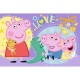 Puzzle trefl 60 peppa pig purcelusul fericit peppa