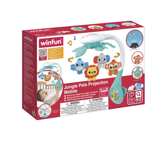 Winfun proiector mobil animalute din jungla Winfun proiector mobil animalute din jungla