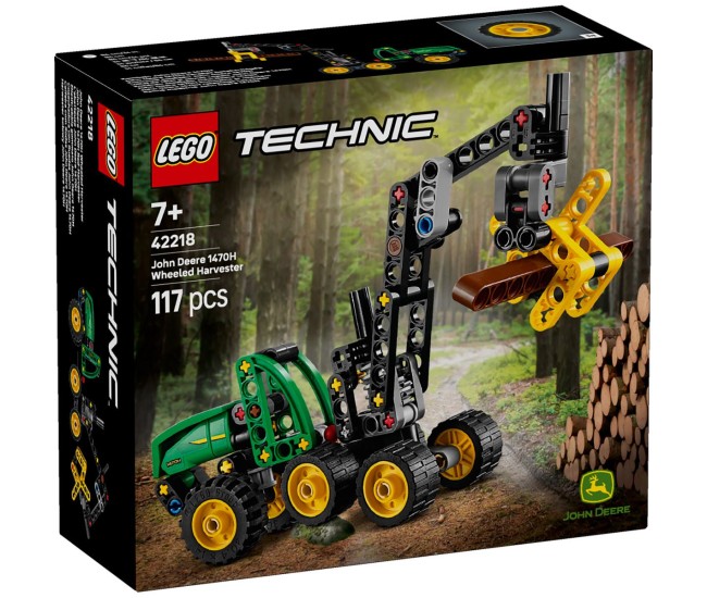 Lego technic utilaj de taiat si stivuit copaci john deere 1470h 42218 Lego technic utilaj de taiat si stivuit copaci john deere 1470h 42218