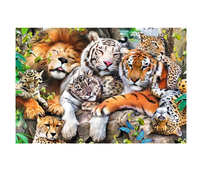 Puzzle trefl din lemn 500+1 piese felinele din jungla Puzzle trefl din lemn 500+1 piese felinele din jungla