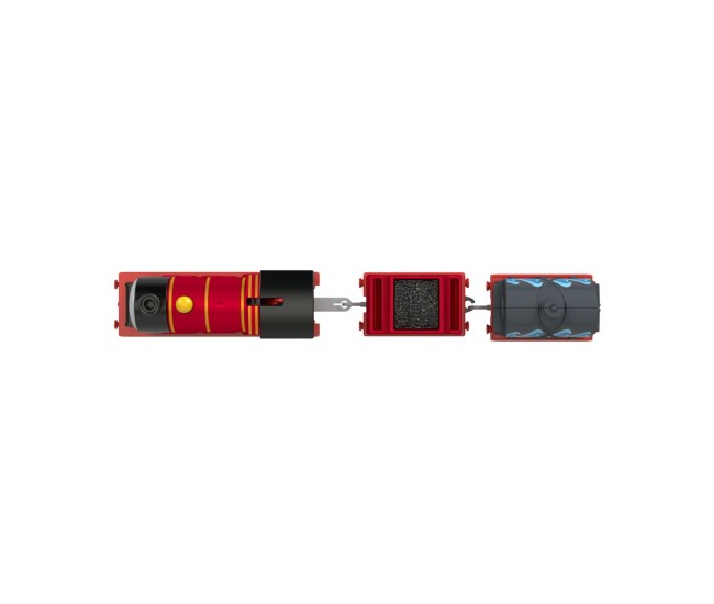 Thomas locomotiva motorizata splash tank james cu 2 vagoane