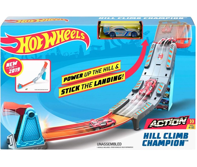 Hot wheels lansator cu masinuta power up the hill Hot wheels lansator cu masinuta power up the hill