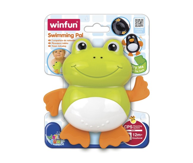 Winfun jucarie de baie broscuta inotatoare Winfun jucarie de baie broscuta inotatoare