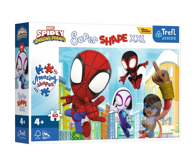 Puzzle trefl primo super shape xxl 60 spidey Puzzle trefl primo super shape xxl 60 spidey