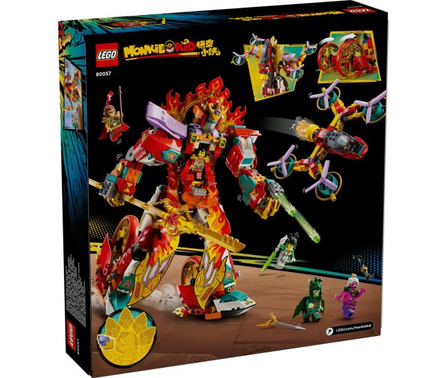 Lego monkie kid robotul cu inel de foc al lui nezha 80057