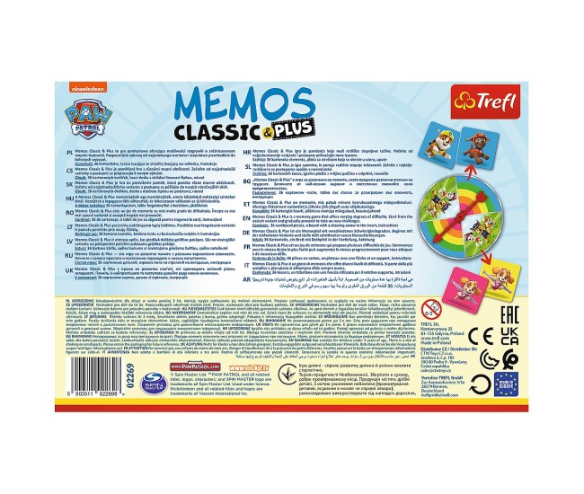 Joc memos classic plus patrula catelusilor Joc memos classic plus patrula catelusilor