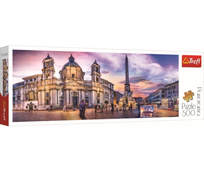 Puzzle trefl 500 panorama piata navona din roma Puzzle trefl 500 panorama piata navona din roma