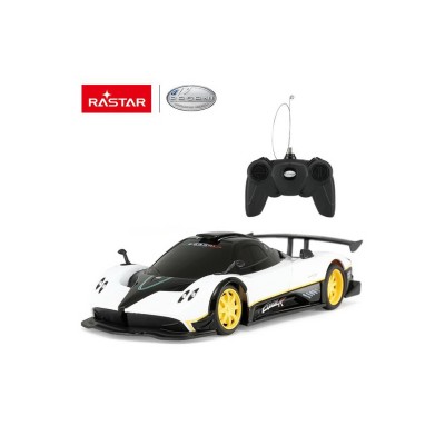 Masina cu telecomanda pagani zonda r alb cu scara 1 la 24
