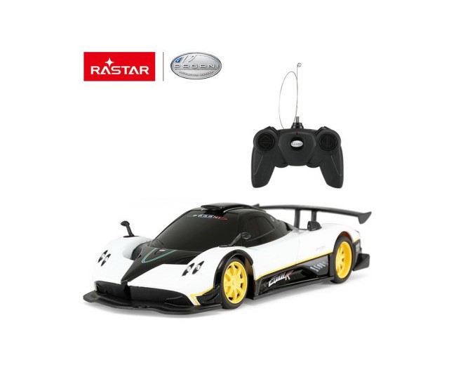Masina cu telecomanda pagani zonda r alb cu scara 1 la 24
