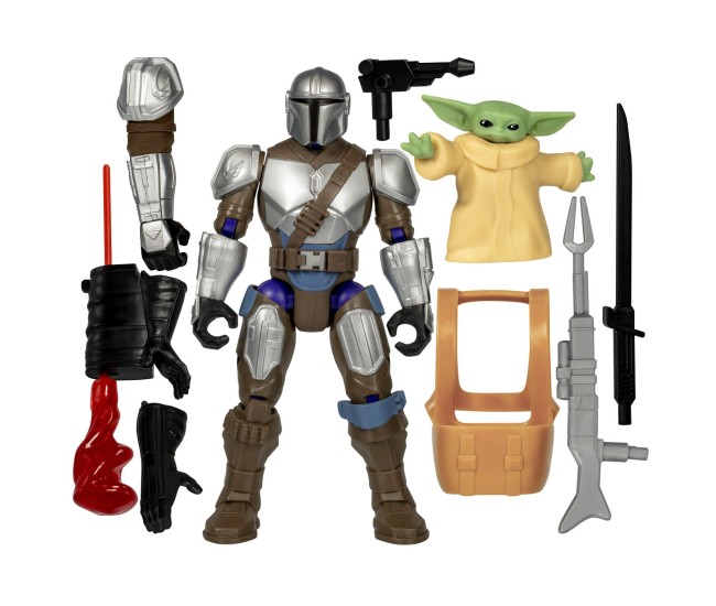Star wars mix mashers deluxe set figurina mandalorian and grogu 12cm si accesorii Star wars mix mashers deluxe set figurina mandalorian and grogu 12cm si accesorii