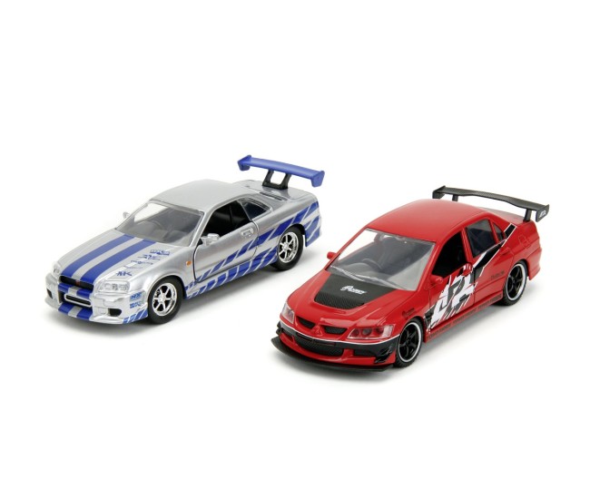 Jada fast and furious set 2 masini metalice mitsubishi lancer evolution ix 1:32 Jada fast and furious set 2 masini metalice mitsubishi lancer evolution ix 1:32