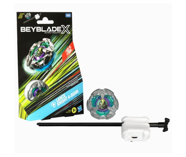 Beyblade x let it rip set lansator si roata lance knight 4-80hn Beyblade x let it rip set lansator si roata lance knight 4-80hn