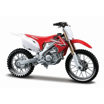 Maisto motocicleta metalica cu stand honda crf 450 r scara 1 la 18