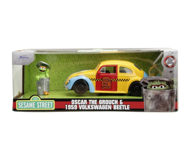 Jada masinuta metalica sesame street 1959 vw beetle 1:24 Jada masinuta metalica sesame street 1959 vw beetle 1:24