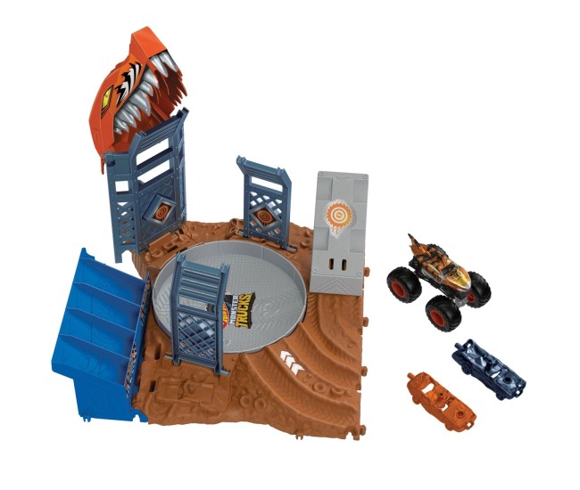 Hot wheels monster truck arena smashers provocarea spin-out Hot wheels monster truck arena smashers provocarea spin-out