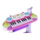 Instrument muzical pianina electronica malplay cu scaun si microfon 45 cm inaltime roz Instrument muzical pianina electronica malplay cu scaun si microfon 45 cm inaltime roz