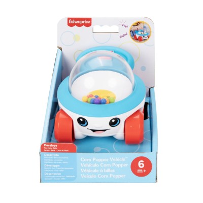 Fisher price jucarie de impins vehicul popcorn cu bile