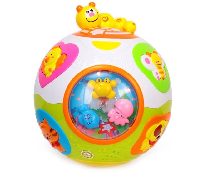 Mingea interactiva cu lumini si sunete prinde-ma daca poti