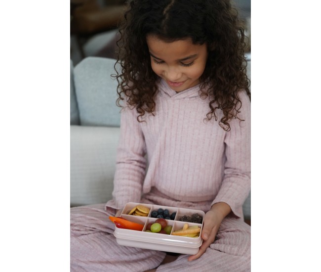 Cutie snack 6 compartimente, melii, pink